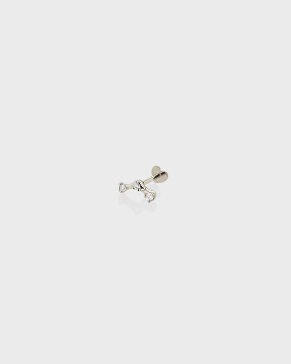 Exo Diamond Cartilage Earring Platinum | Sarah & Sebastian