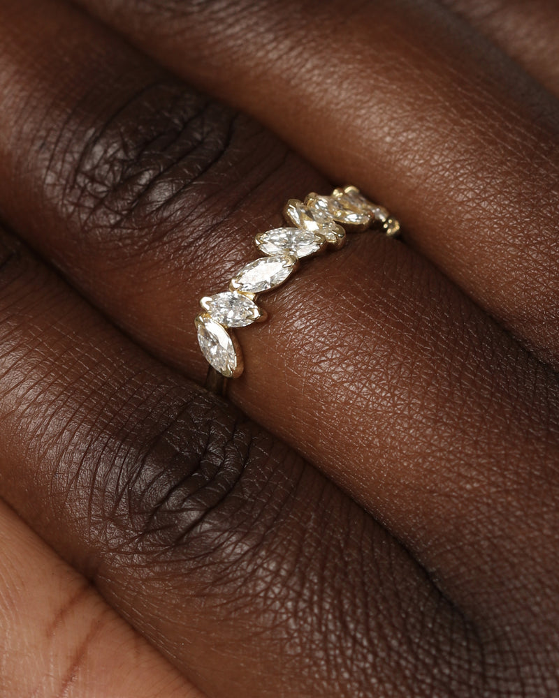 Endless Marquise Diamond Ring Gold | Sarah & Sebastian onBody