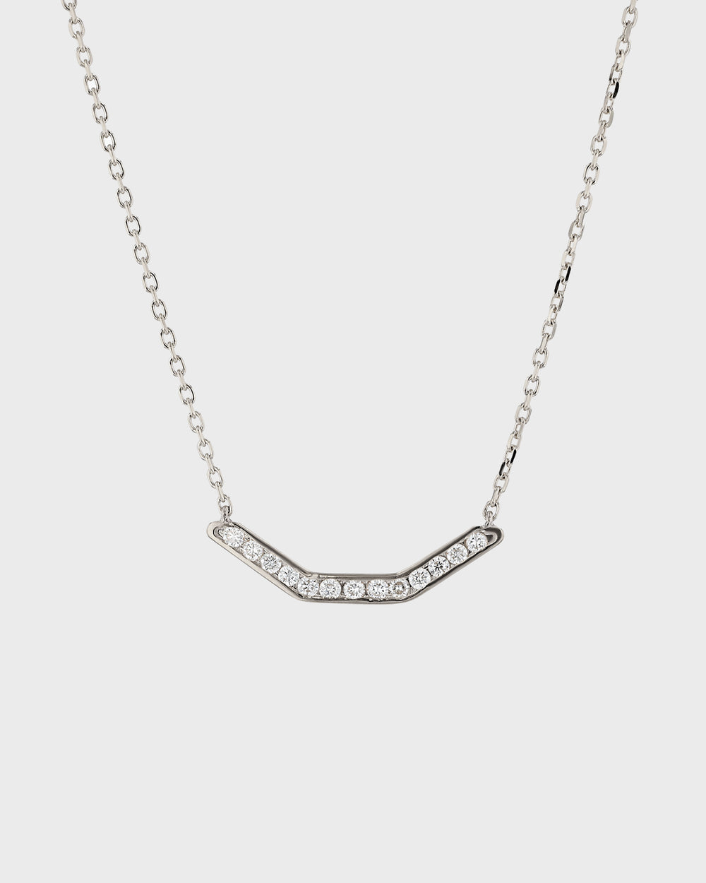 Faceted Diamond Necklace