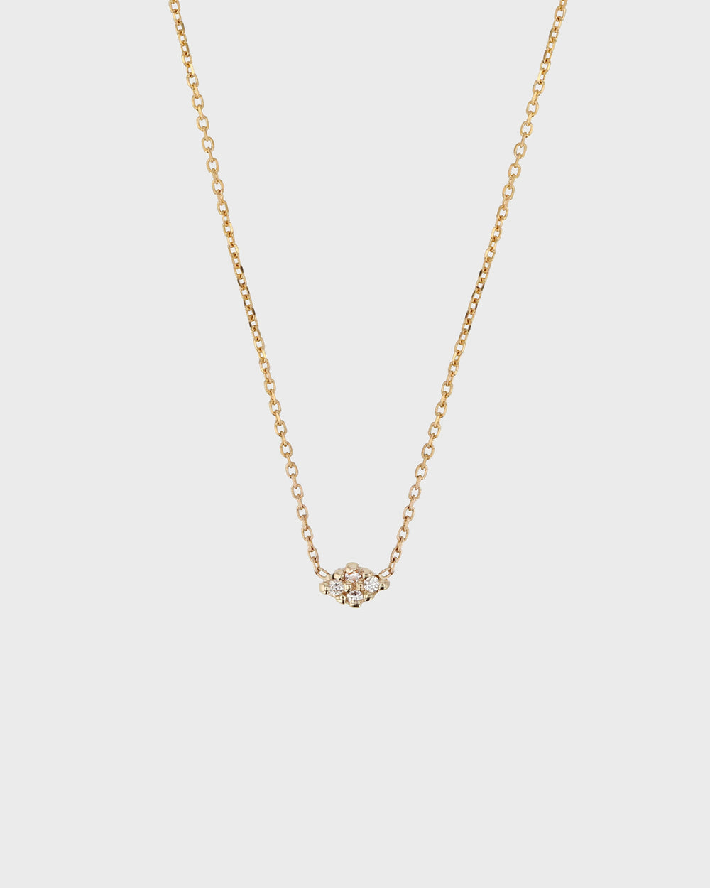 Fine Rhombus Diamond Necklace Gold | Sarah & Sebastian