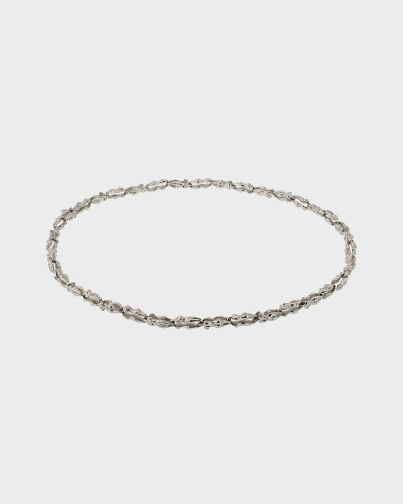 Gaia Chain Necklace Silver | Sarah & Sebastian