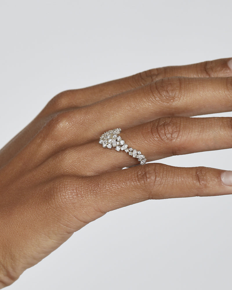 Gossamer Diamond Ring White Gold | Sarah & Sebastian