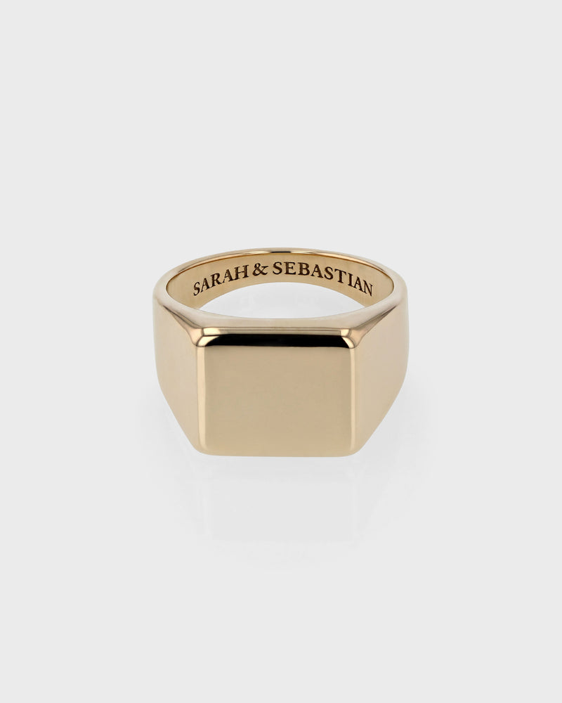 Ingot Square Ring Gold | Sarah & SebastianIngot Square Ring Gold | Sarah & Sebastian