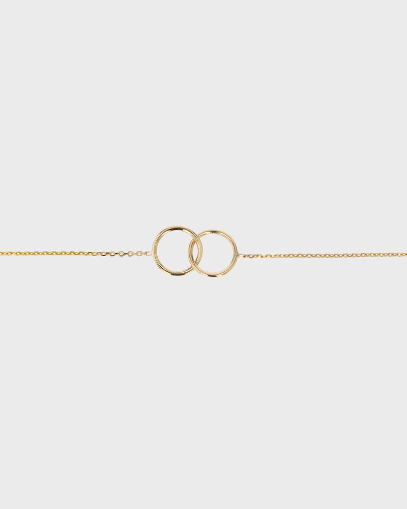Interlocking Ringed Bracelet Gold | Sarah & Sebastian