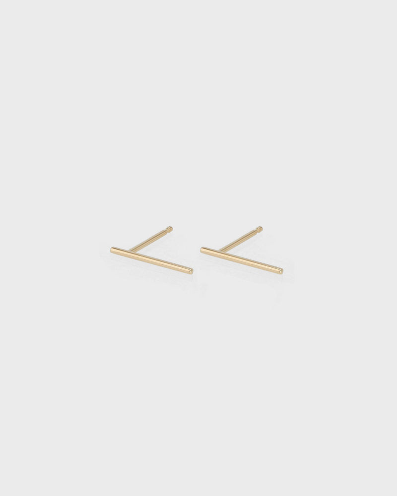 Line Earrings Gold | Sarah & Sebastian