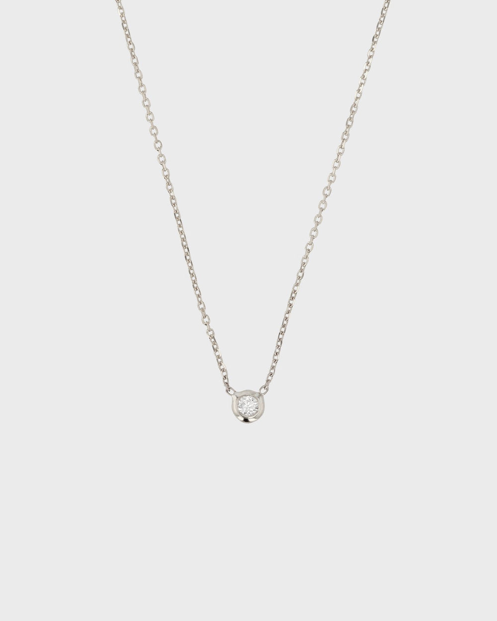 Lunette Pendant Necklace White Gold | Sarah & Sebastian