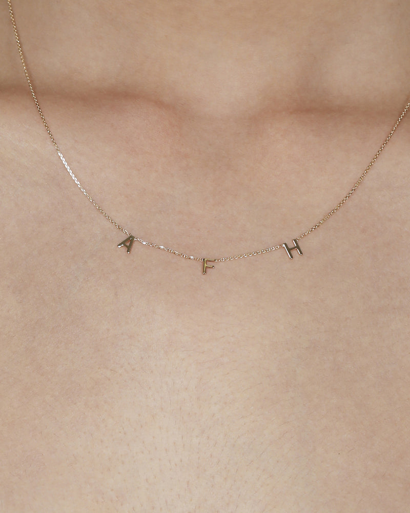 Sarah and sebastian letter necklace Clearance