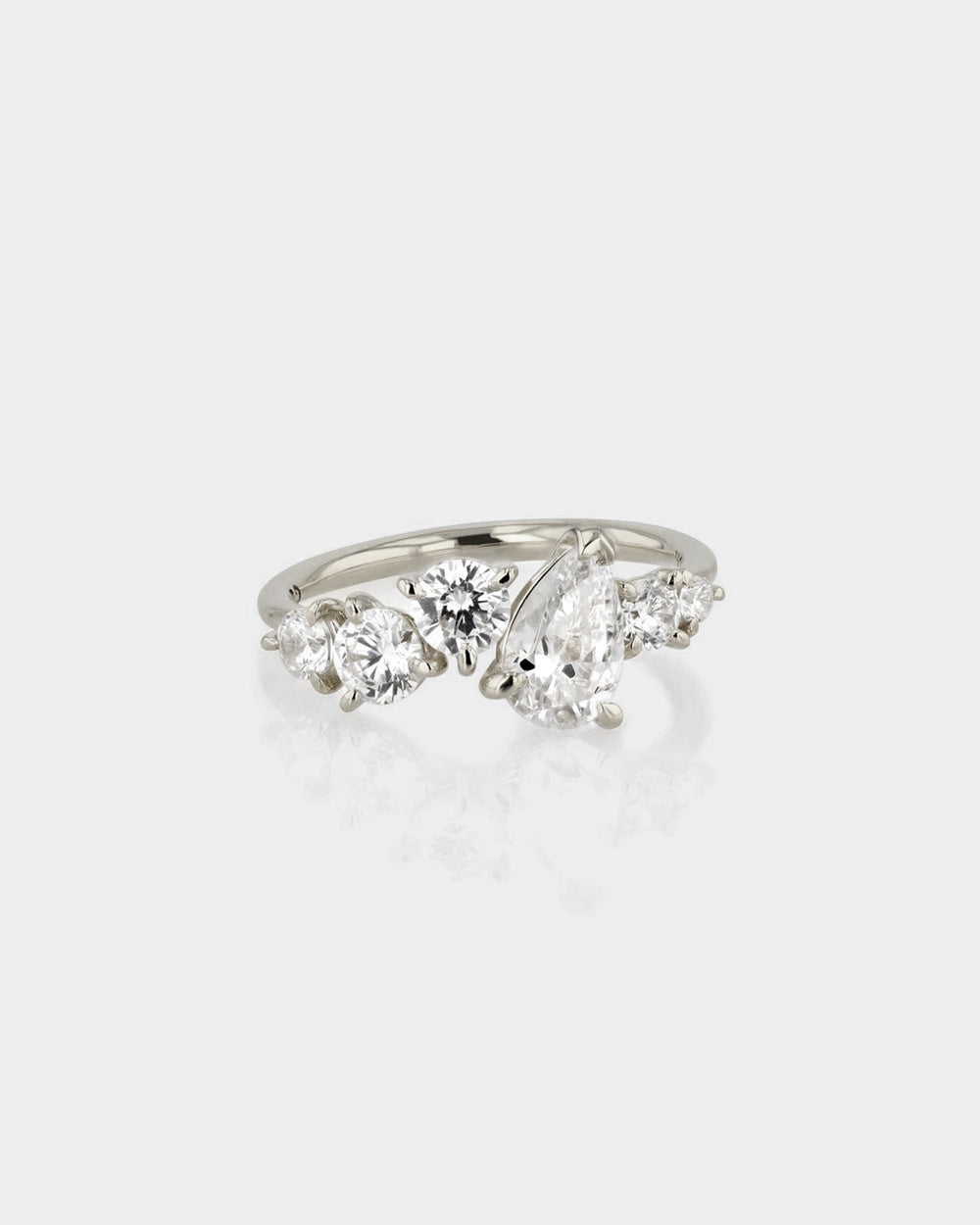Multi Diamond Engagement Ring | Sarah & Sebastian