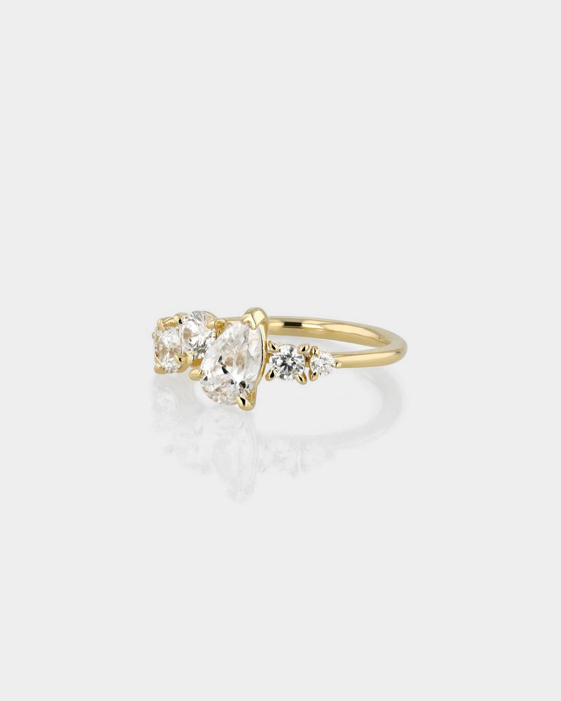 Multi Diamond Engagement Ring by Sarah & Sebastian