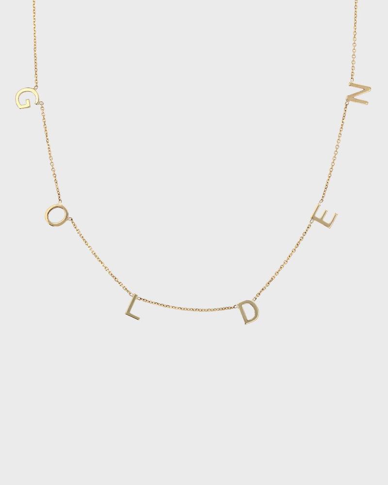 Dainty Silver Crystal Initial Necklace | Classy Women Collection