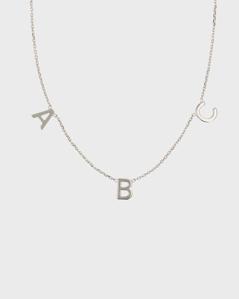 Multi Petite Letter Necklace Gold | Sarah & Sebastian