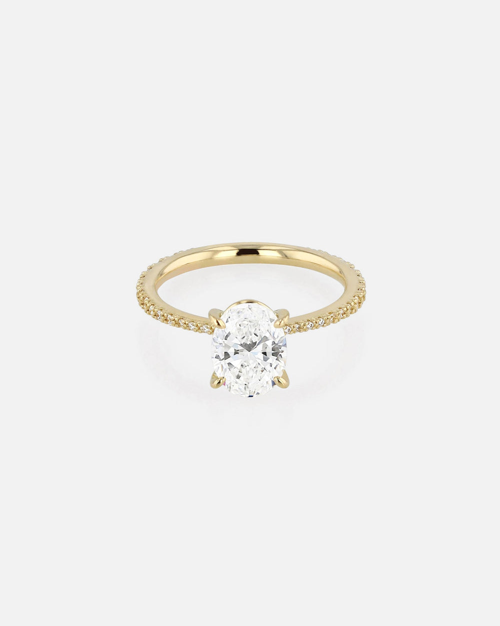 Oval Eternity Engagement Ring