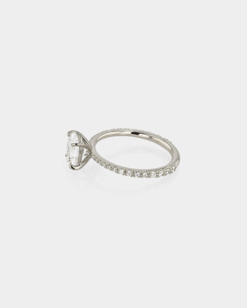 Oval Eternity Engagement Ring | Sarah & Sebastian
