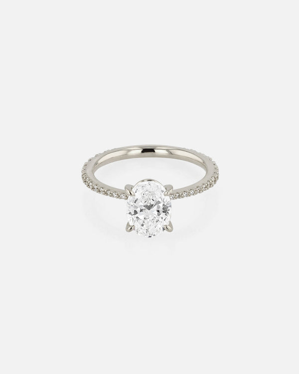 Oval Eternity Engagement Ring