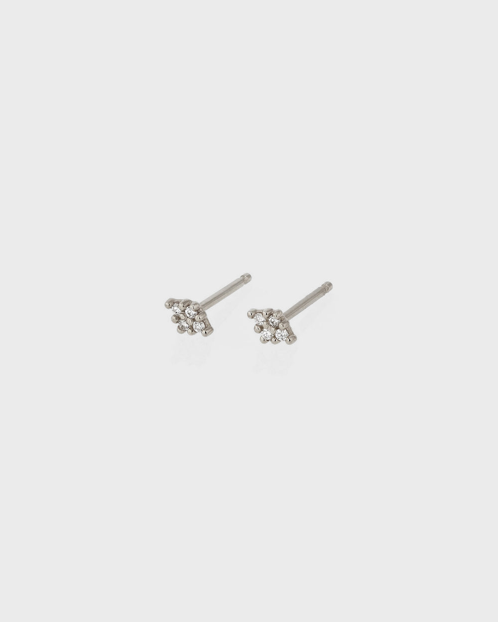 Rhombus Diamond Earrings White Gold | Sarah & Sebastian
