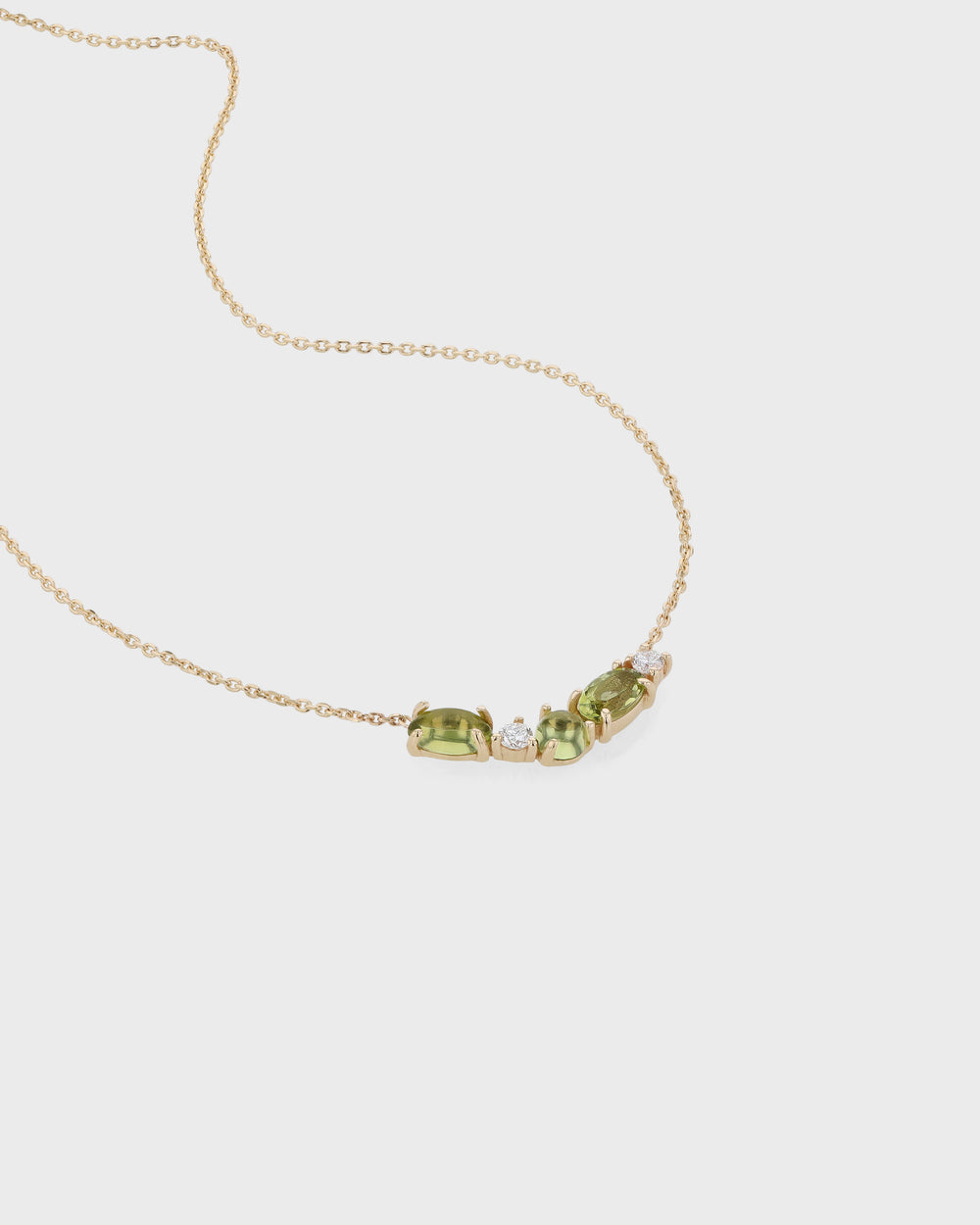 Peridot and Diamond Necklace - The Jewelry Magazine