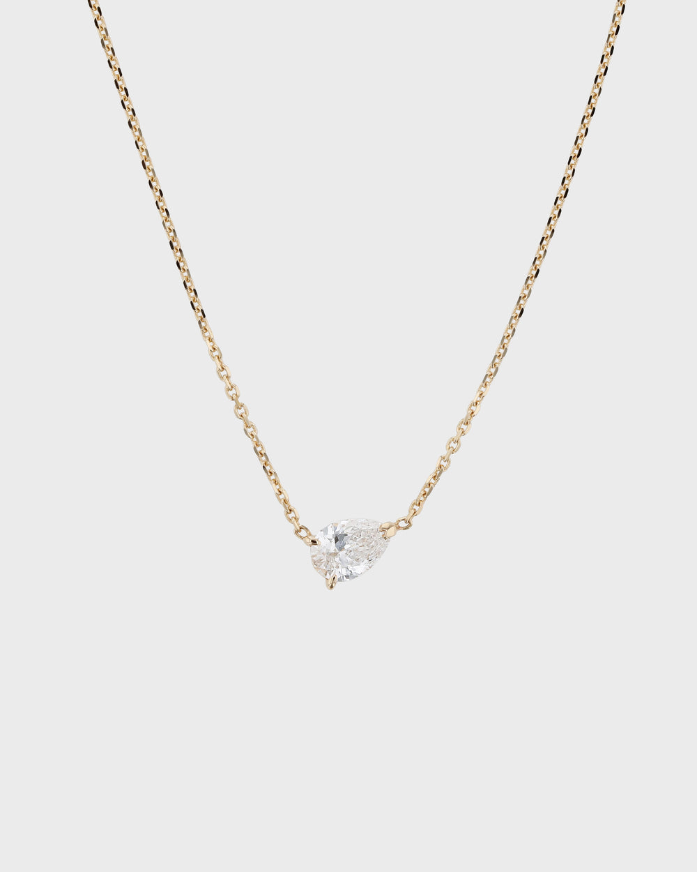 Round Diamond Necklace 14K Gold | LeMel – LeMel