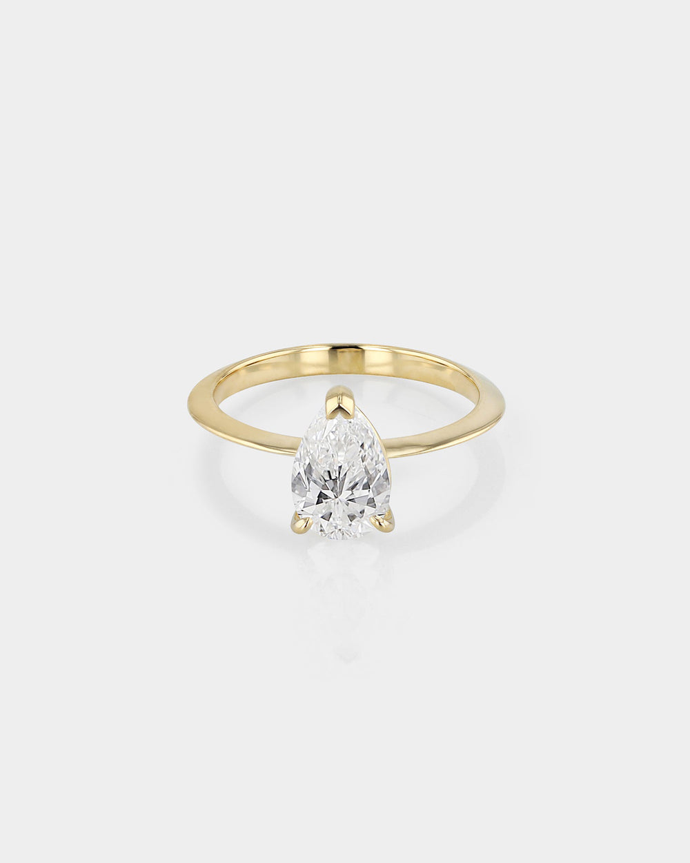 2.15 Carats Pear Shaped Halo Micropaved Diamond Engagement Ring – Benz & Co  Diamonds