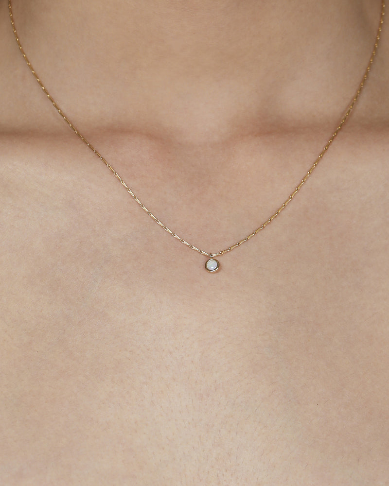 Stinger Opal Necklace Yellow Gold | Sarah & Sebastian