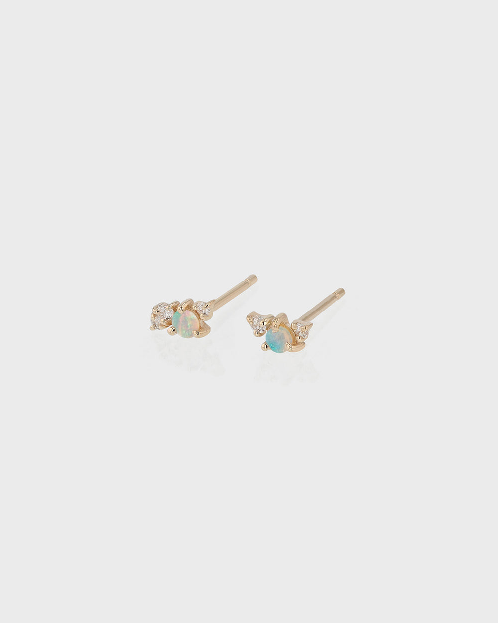 Tiny Chroma Opal Earrings Gold | Sarah & Sebastian