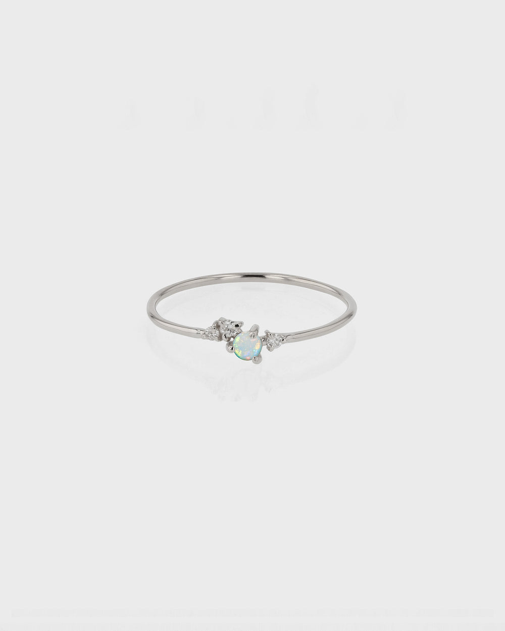Tiny Chroma Opal Ring White Gold | Sarah & Sebastian