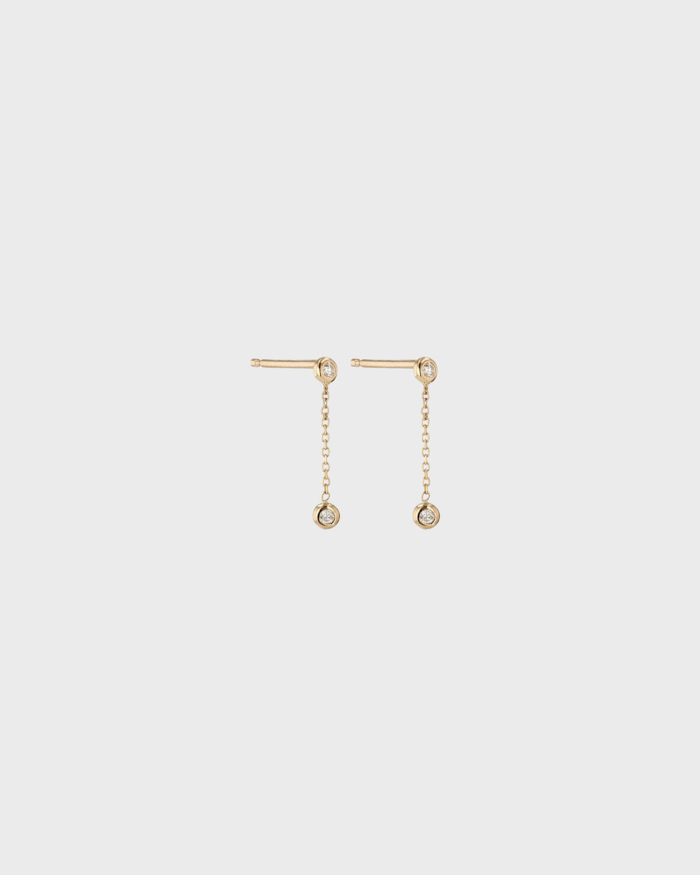 Tiny Lunette Diamond Earrings Gold | Sarah & Sebastian