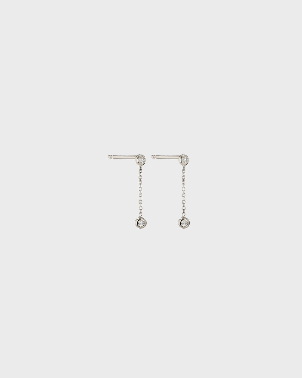 Tiny Lunette Diamond Earrings Gold | Sarah & Sebastian