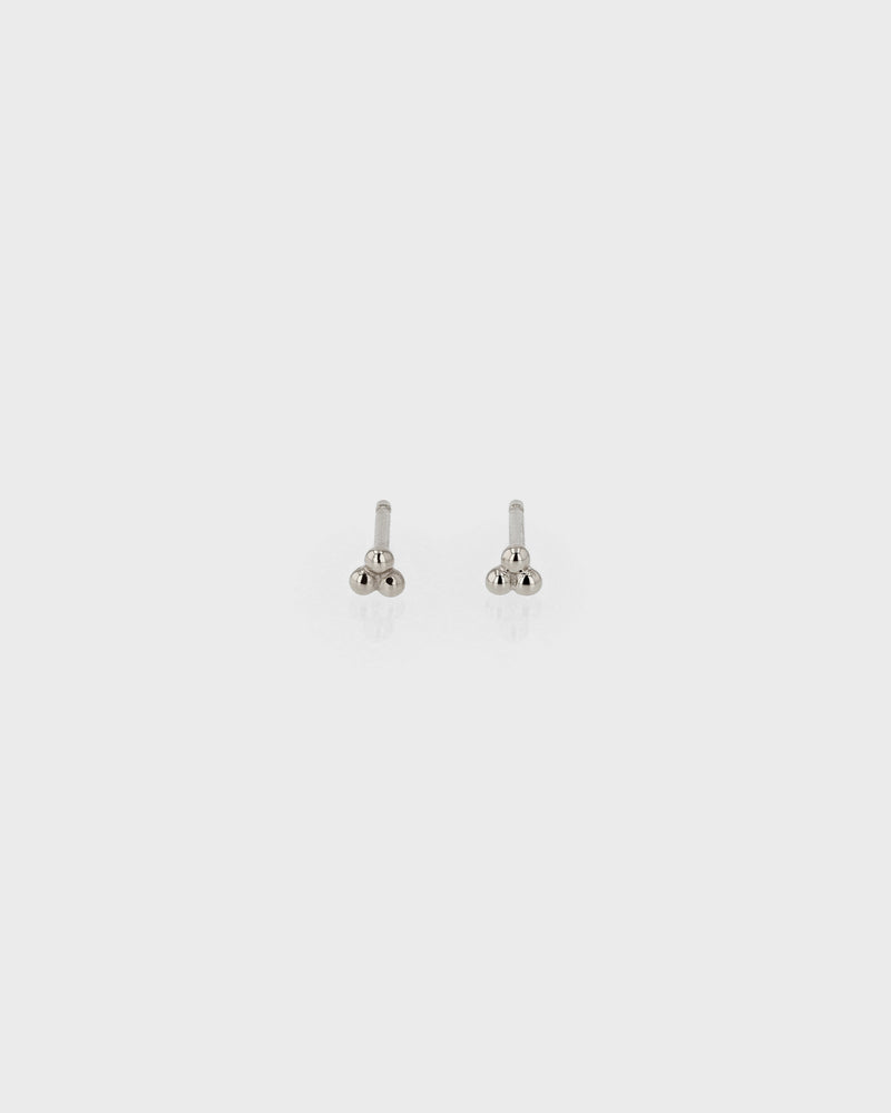 Trinity Stud Earrings Silver | Sarah & Sebastian
