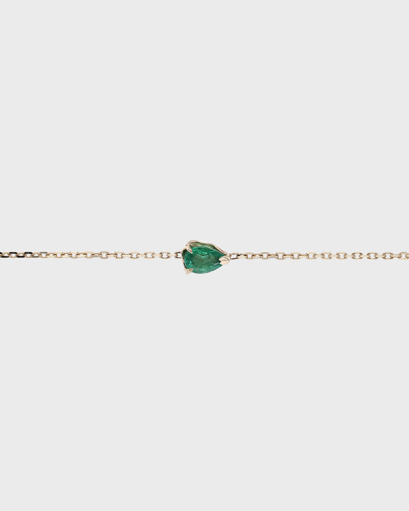 Xanthe Emerald Bracelet Gold | Sarah & Sebastian
