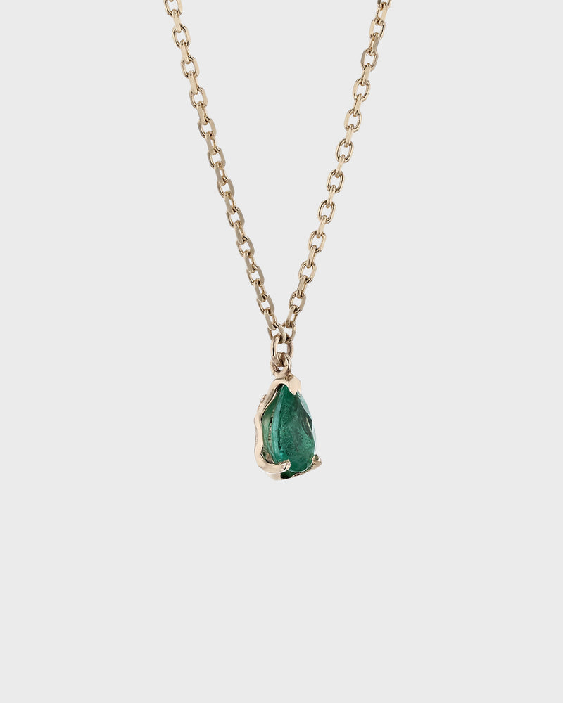Xanthe Emerald Necklace Gold | Sarah & Sebastian