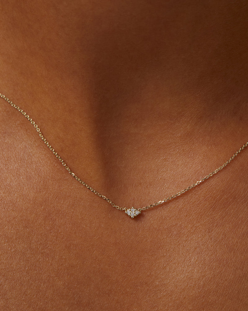 Fine Rhombus Diamond Necklace